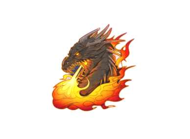 Sticker Fury Fire Color